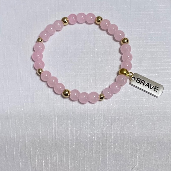Rose Quartz charm bracelet - Picture 1 of 1
